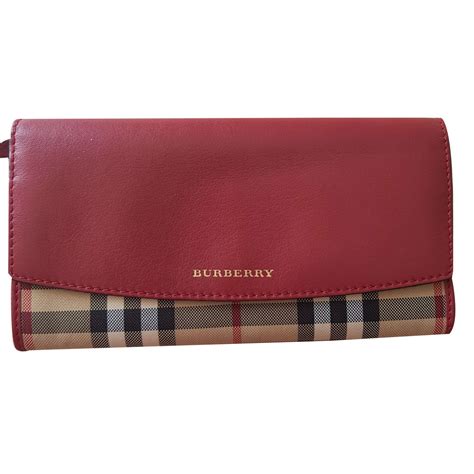 burberry red wallet